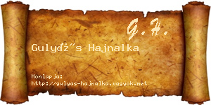 Gulyás Hajnalka névjegykártya